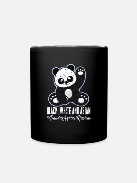 Panda - Tasse einfarbig - Schwarz