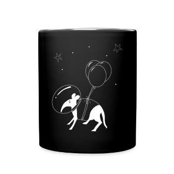 Tapir in Space All Astronaut balloons universe - Full Colour Mug - black - Front