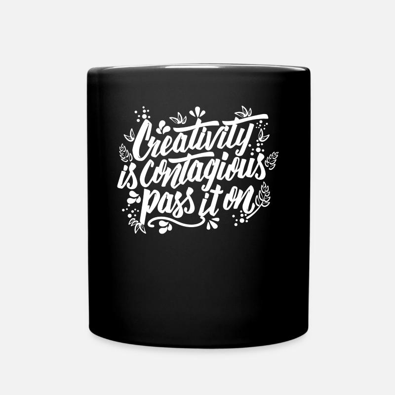 La créativité est contagieuse - enseignants et artistes - Mug uni - noir