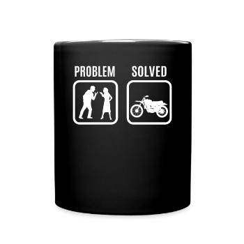 Cadeau moto moto - Mug uni - noir - Devant