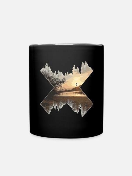 X-Landscape Coucher de soleil - Mug uni - noir