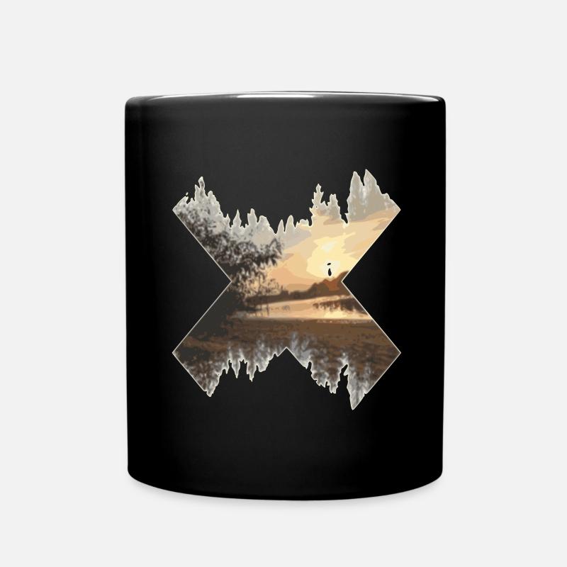 X-Landscape Coucher de soleil - Mug uni - noir
