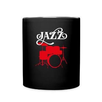 Jazz Drums - Jazz Music Gift T-shirt - Full Colour Mug - black - Front