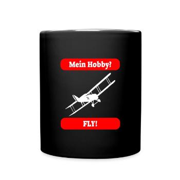 FLY - Full Colour Mug - black - Front