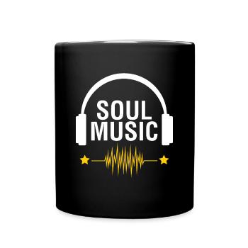 Musique soul - Mug uni - noir - Devant