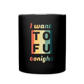 végétalien - Mug uni - noir - Devant