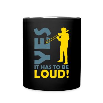Oui ça doit être si fort trombone d'orchestre - Mug uni - noir - Devant