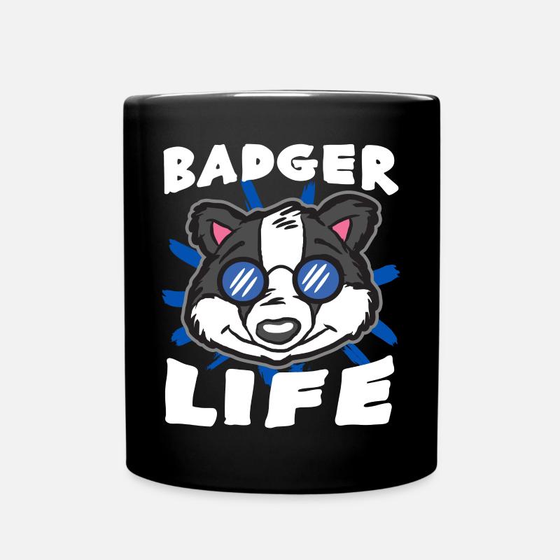 Dachs - Tasse einfarbig - Schwarz