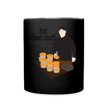 Hey street food - Full Colour Mug - black - Front