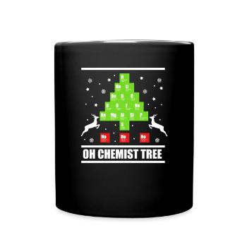 Chemie Chemiker Chemikerin Weihnachten Geschenk - Tasse einfarbig - Schwarz - Vorne