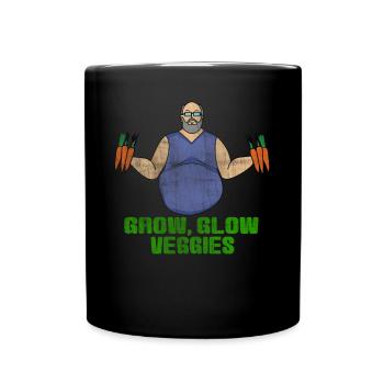 Vendeur de légumes - Mug uni - noir - Devant