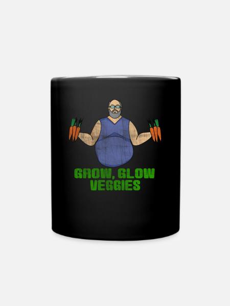Gemüse Verkäufer - Tasse einfarbig - Schwarz