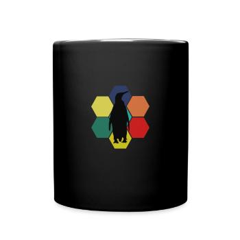 Oiseau marin pingouin pôle sud - Mug uni - noir - Devant