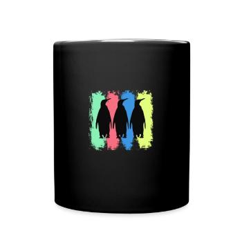 Oiseau marin pingouin pôle sud - Mug uni - noir - Devant