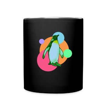 Oiseau marin pingouin pôle sud - Mug uni - noir - Devant