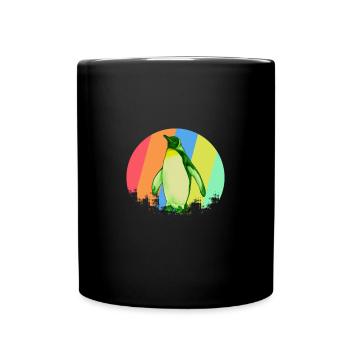 Cadeau de pingouin - Mug uni - noir - Devant