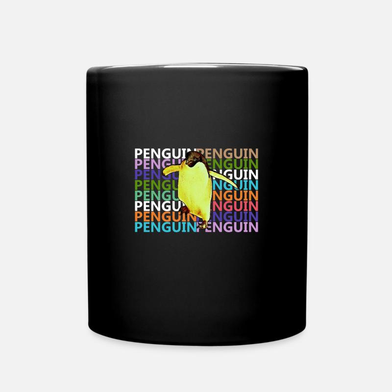 penguin - Full Colour Mug - black