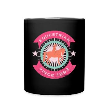 Équitation - Mug uni - noir - Devant