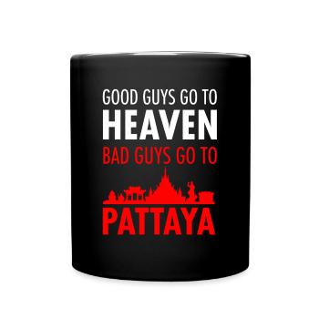 Pattaya Thailand bad guys good men - Full Colour Mug - black - Front