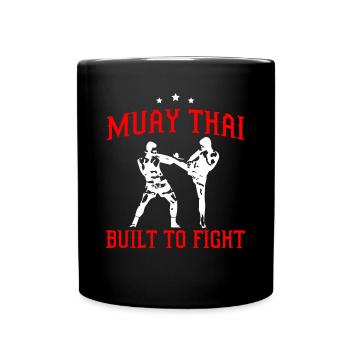 Boxeur thaïlandais de boxe Muay Thai - Mug uni - noir - Devant
