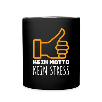 No motto no stress gift - Full Colour Mug - black - Front