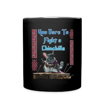 Chinchilla - Tasse einfarbig - Schwarz - Vorne