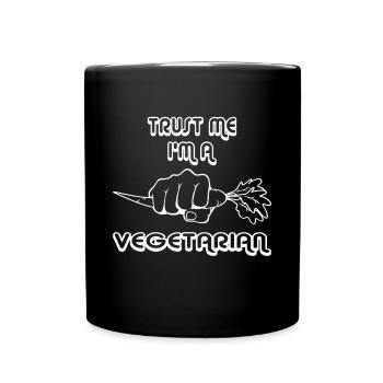Croyez-moi, je suis végétarien - Végétarien - Citation - - Mug uni - noir - Devant