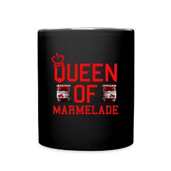 Koenigin der Marmelade - Tasse einfarbig - Schwarz - Vorne