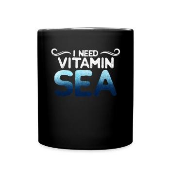 Vitamin Sea - Full Colour Mug - black - Front