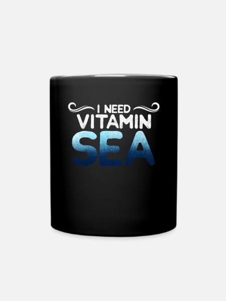 Vitamin Sea - Full Colour Mug - black
