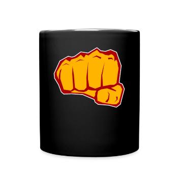 Faust V2 rot gelb - Tasse einfarbig - Schwarz - Vorne