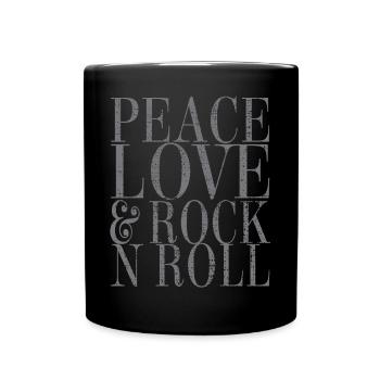 Rock And Roll - Tasse einfarbig - Schwarz - Vorne