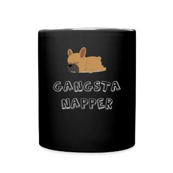 Gangster Gangsta Napper Sleeping Dog T-Shirt - Full Colour Mug - black - Front