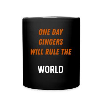Déclaration d'Halloween sur la domination mondiale du gingembre - Mug uni - noir - Devant