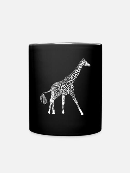 Structure blanche girafe - Mug uni - noir
