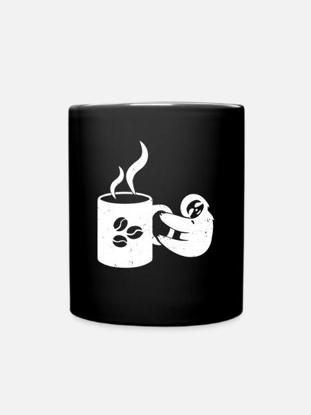 Café paresseux - Mug uni - noir