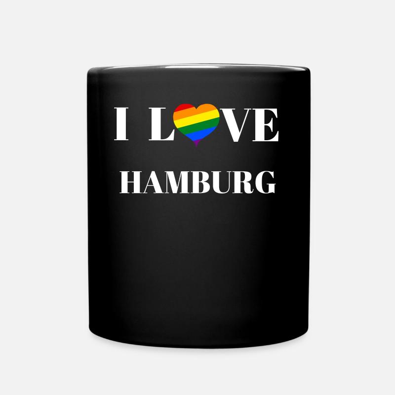 Hamburg - Geschenkidee - Tasse einfarbig - Schwarz