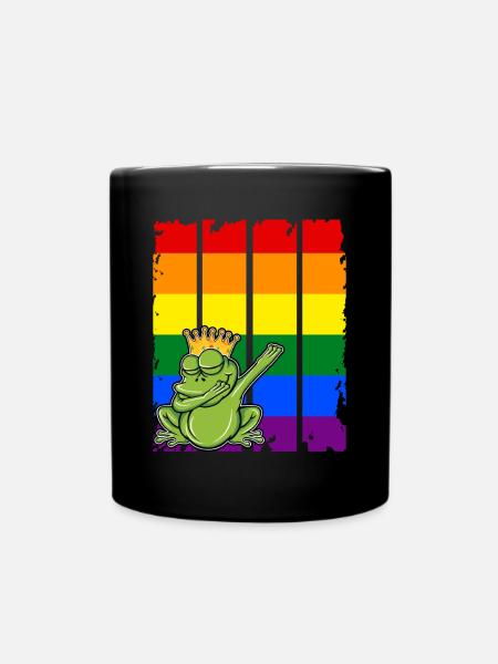 LGBT Grenouille Gay Pride Queer Gay Lesbienne - Mug uni - noir
