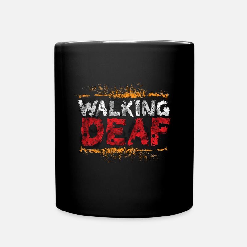 The walking deaf taub - Tasse einfarbig - Schwarz