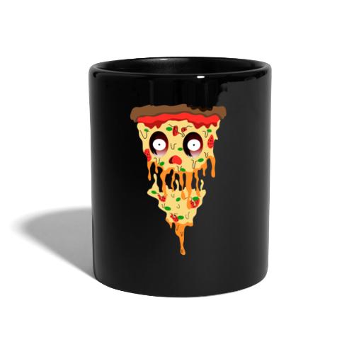 Schockierte Horror Pizza - Tasse einfarbig