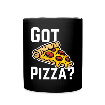 Got pizza? W31 - Full Colour Mug - black - Front