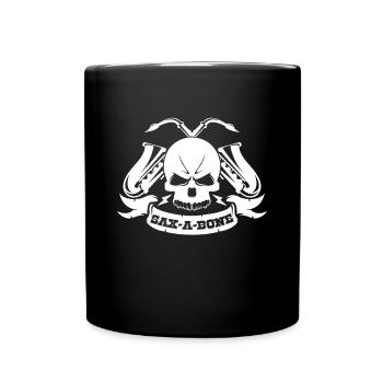 Saxophon - Tasse einfarbig - Schwarz - Vorne