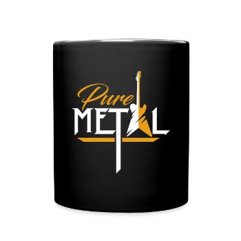 Pur métal metalhead noël metalhead - Mug uni - noir - Devant