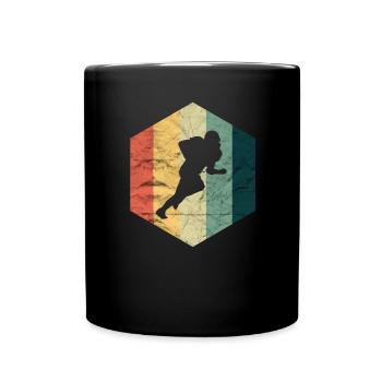 Football - Tasse einfarbig - Schwarz - Vorne