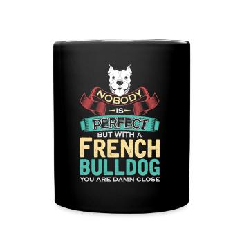 Bouledogue français - Mug uni - noir - Devant