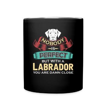 Labrador - Mug uni - noir - Devant