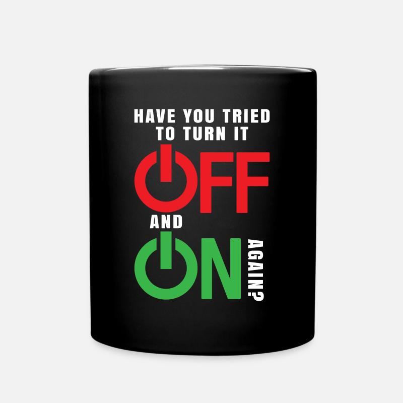 Programmeur technicien informatique il chemise cadeau - Mug uni - noir