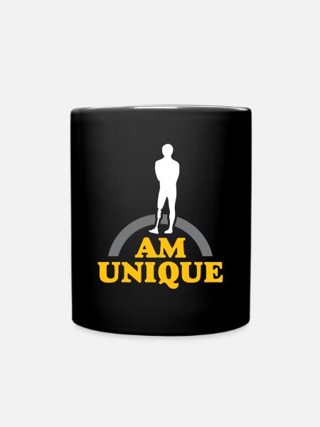 Prothese Behinderung Arm verloren - Tasse einfarbig - Schwarz