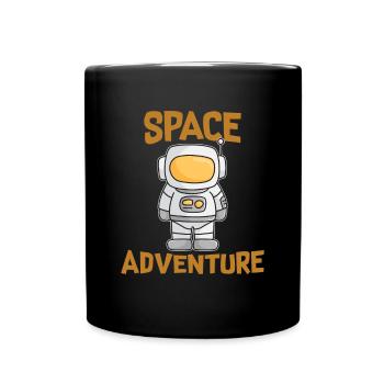 Voyage spatial - Mug uni - noir - Devant