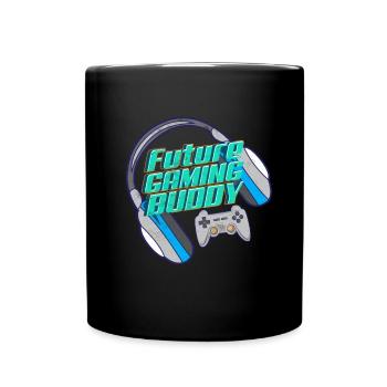 Zukünftiger Spielkamerad Säugling Gamer Baby - Tasse einfarbig - Schwarz - Vorne